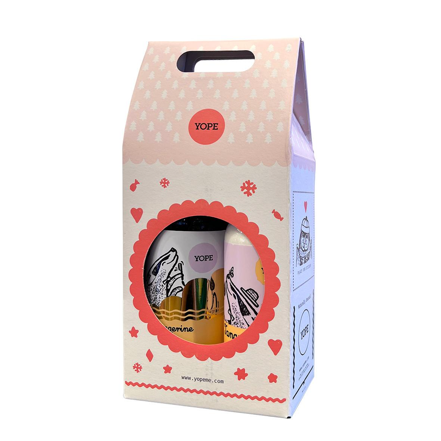 柑橘和覆盆子沐浴露配手部和身體乳液孖裝套裝禮盒/ Tangerine and Raspberry Shower gel and Body & Hand Lotion Duo Gift Set