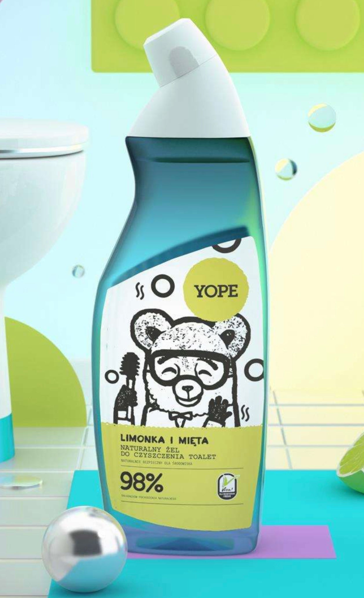 YOPE WC Cleaner Lime and Mint/ YOPE 青檸、薄荷潔廁啫喱 750ml