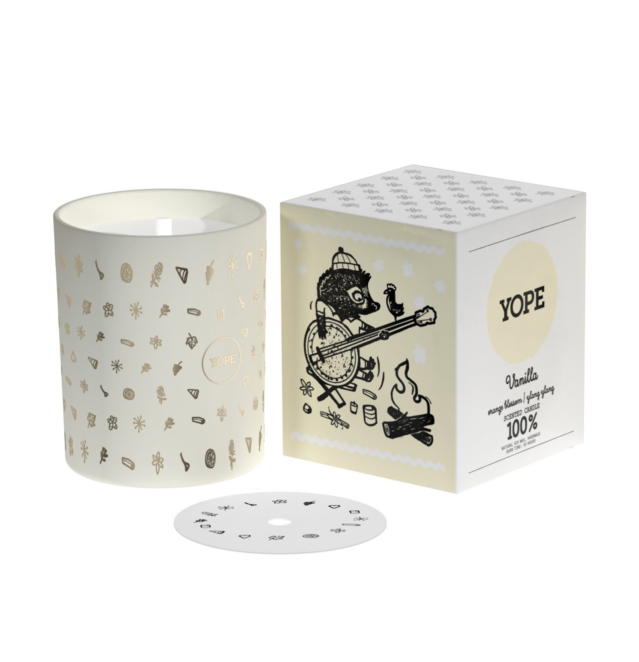 YOPE Vanilla Candle 200g - Xavi Soap