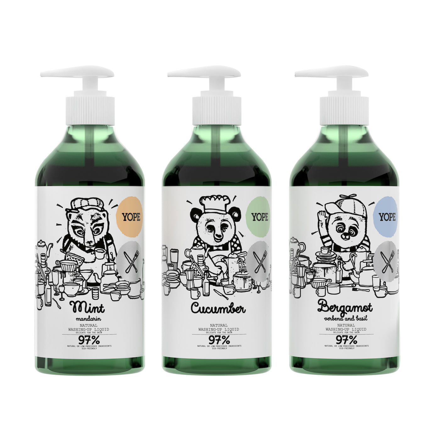 YOPE Natural Washing-Up Liquid Cucumber / YOPE 青瓜洗碗液 - Xavi Soap
